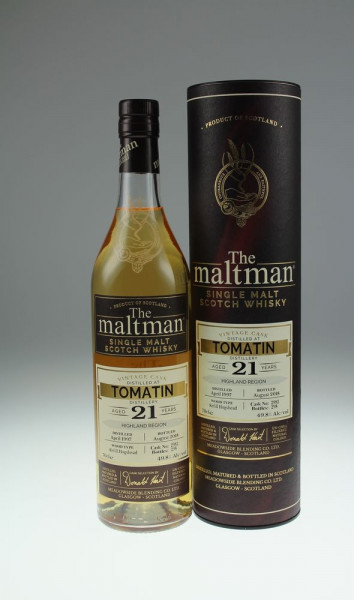 Maltman Tomatin, 1997, 21 years old, 49,8%, hogshead no. 2982