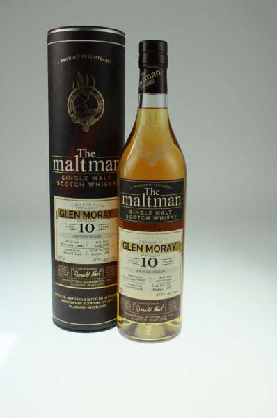 Glen Moray, 2007, 10 years old, 57,7%, Moscatel Finish cask no. 702