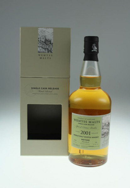 Wemyss Spiced Crème Brûlée 2001, 17 years 46%Vol 296 bottles Distilled at Mortlach Distillery (Whisky)