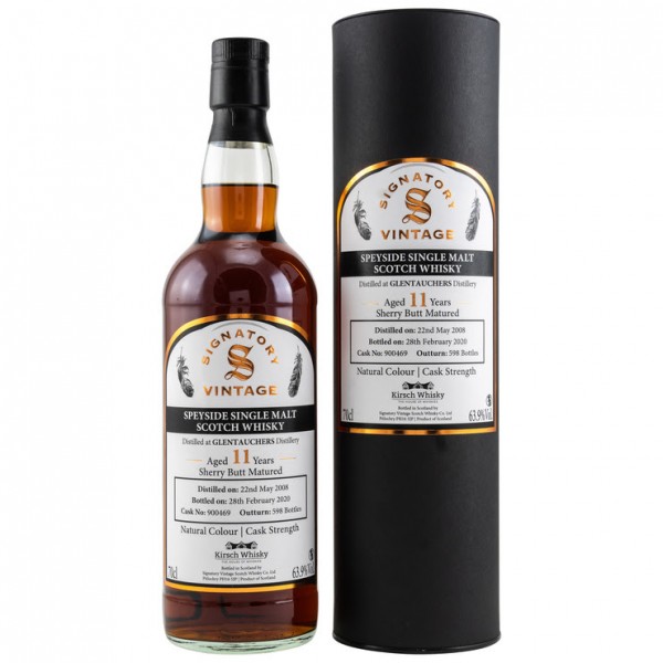 Signatory Glentauchers for Kirsch 2008/2020 11 y DARK Sherry Butt 598 Flaschen 63,9 %Vol.