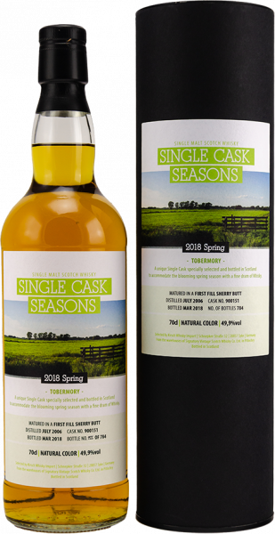 Tobermory 2006/2018 Signatory Single Cask Seasons Spring 11y 49,9 %Vol 