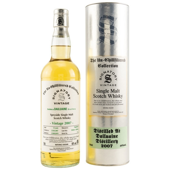 Mortlach 2007/2019 Signatory Un-Chillfiltered Collection Dest.: 30.04.2007 Abgef. 23.08.2019 12 Jahr