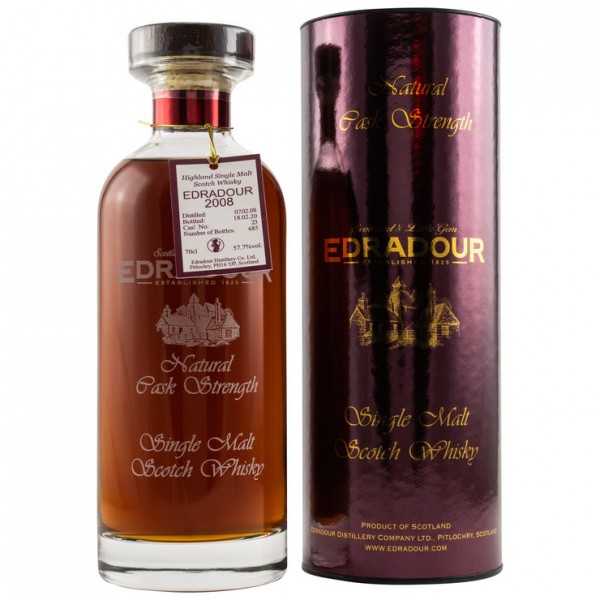 Edradour 2008/2020h Ibisco Sherry Dekanter 12 y 57,7 % Vol. 685 Flaschen Fassstärke