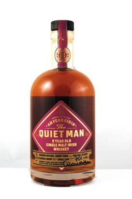 Quiet Man Single Malt Irish Whisky 9 y 46%Vol Double matured Bourbon Sherry