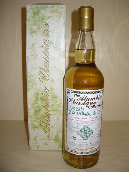Alambic Classique rish Diamonds „Batch No. 05“ „Scotch Islay Cask“ Jahrgang 2005, 12 years old, Irish Single Malt Whiskey 58.6 %Vol