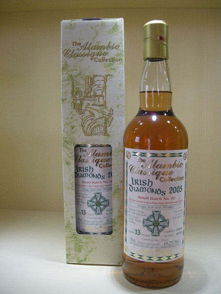 Alambic Classique Irish Diamonds „Batch No. 02“ „Pinot Noir“ Jahrgang 2005, 13 y Irish Single Malt Whiskey 59,3 %Vol