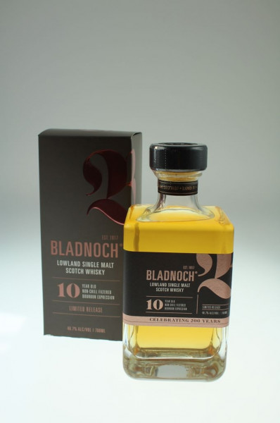 Bladnoch "Ten", 10 46,7 % aus den besten Bourbon Casks der Jahre 2007 und 2008