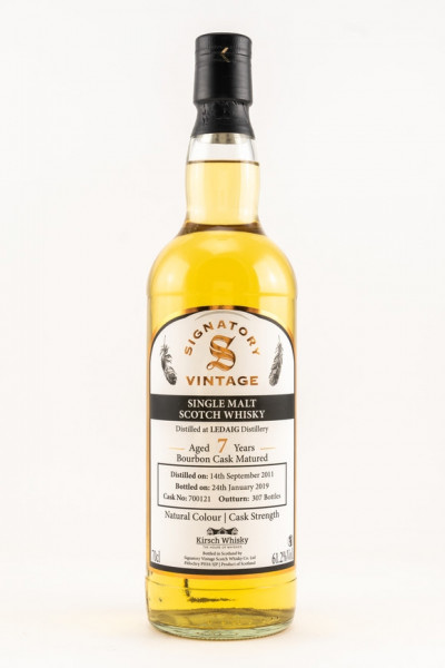 Ledaig 2011/2019 Signatory Cask Strength by Kirsch 7y 61.2% Bourbon Cask
