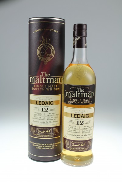 Maltman Ledaig Bourbon Cask 12 y 53,9 %Vol