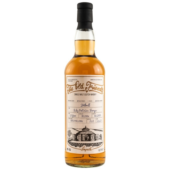 Strathmill 2006/2019 The Old Friends Dest. 10/2006 Abgef. 06/2019 12 Jahre Gereift im Ruby Port Barrique Fassnr. 801540 322 Flaschen 53,6 % Vol.