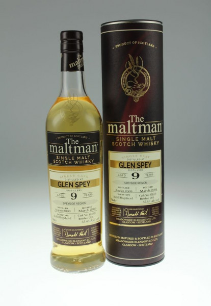 Maltman Glen Spey, 2009, 9 years old, 55,4%, Hogshead no. 804609