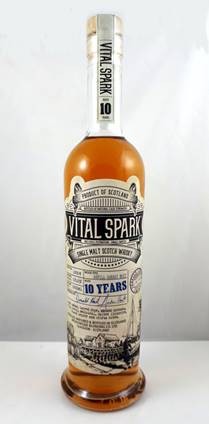 VITAL SPARK, heavily peated & sherried Single Malt, 10 Jahre, 53,5 % vol., 0,5 l. 1891 Flaschen