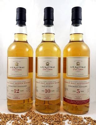 A.D.Rattray Glennrothes Speyside Single Malt Scotch Whisky 12 Jahre Destilliert: 31.05.2007 Abgefüllt: 27.09.2019 Fasstyp: Bourbon Hogshead Fassnummer: 5789 Alkohol: 66,7% vol. Limitierung: 298 Flaschen