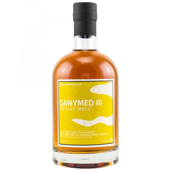 Scotch Universe GANYMED III 2013/2020 6 y 67,6 %Vol Ein Islay Malt aus einer 1881 gegründeten Dest