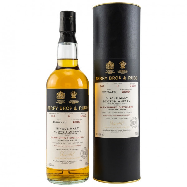 Glenturret 2009/2019 - Ruadh Maor Berry Bro's & Rudd 9 Jahre Dest. 2009 Abgef. 2019 Single Cask for Germany Fassnr. 144 61,0 % Vol. Fassstärke