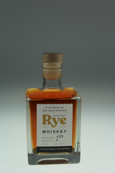 The Nine Springs Straight Rye Whiskey 4y 46 %Vol