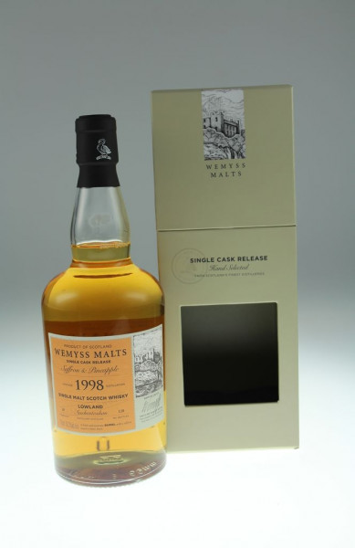 Wemyss Saffron & Pineapple 1998, 20 years, 46% Bourbon Barrel, 128 bottles Distilled at Auchentoshan Distillery