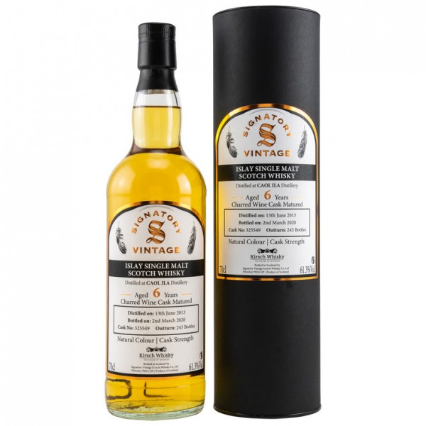 Signatory Caol Ila Vine Cask Strength for Kirsch 6 y Charred Wine Cask 243 61,3 %Vol